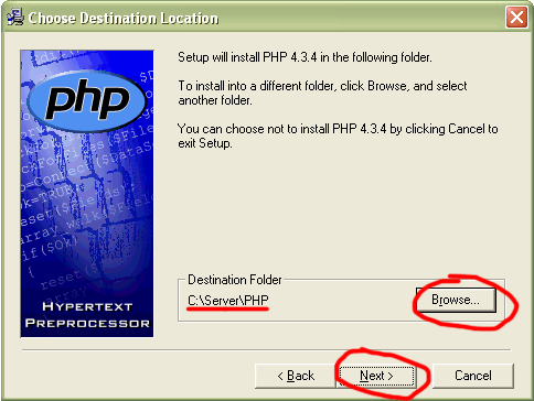 Установка PHP. Шаг №4